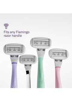 FLAMINGO FLAMINGO Women's Razor 5-Blade Refills - Razors for Women - 10ct  - Image 2