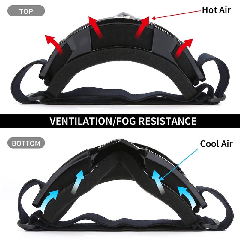 JAMIEWIN ATV Dirt Bike Motorcycle UTV MX OTG Offroad Goggles Clear Lens Anti UV Dustproof Anti Fog Racing Skiing Goggles for Men, Women, Youth and Kids - Image 5