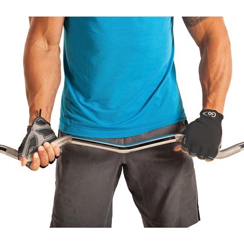 GoFit Xtrainer Cross Training Gloves for Men – Diamond-Tac Palm Workout Gloves for Weightlifting, Pull-Ups – Medium, GF-CT-MED - Image 5