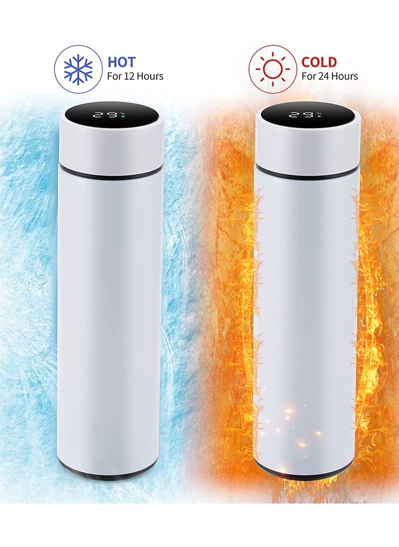 Generic COOLBABY Smart Insulated Water Bottle, 500ML(White)  - Image 2
