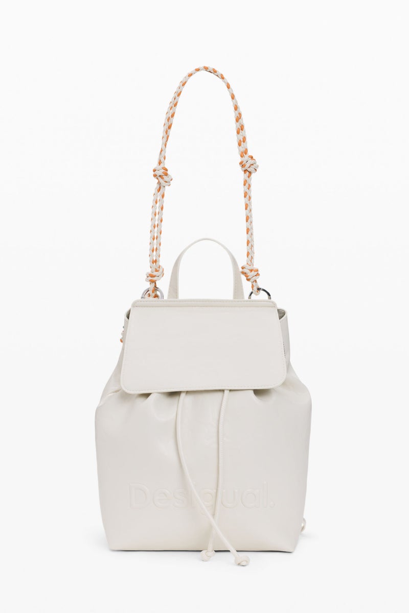 DESIGUAL Small backpack with flap, detachable trekking strap detail - Image 5