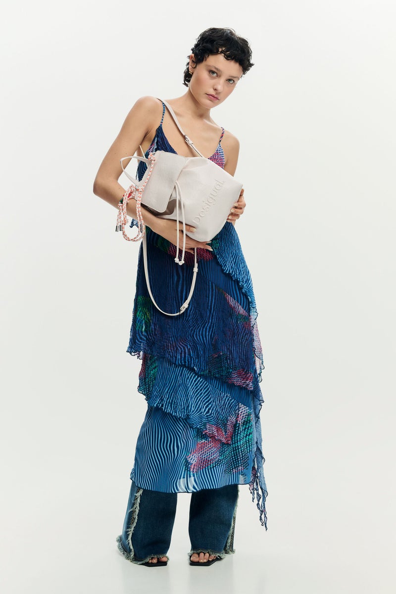 DESIGUAL Small backpack with flap, detachable trekking strap detail - Image 2