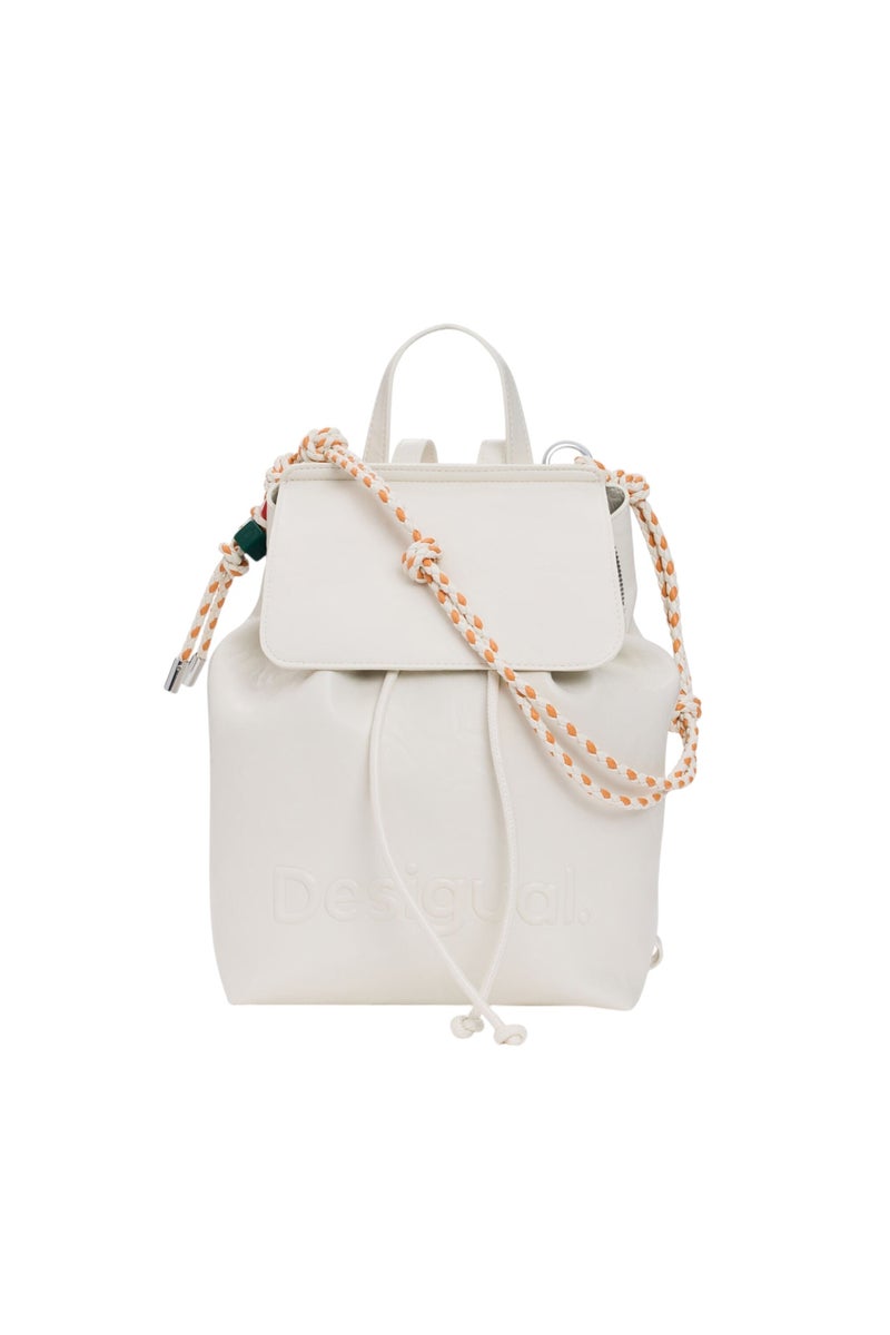 DESIGUAL Small backpack with flap, detachable trekking strap detail - Image 1