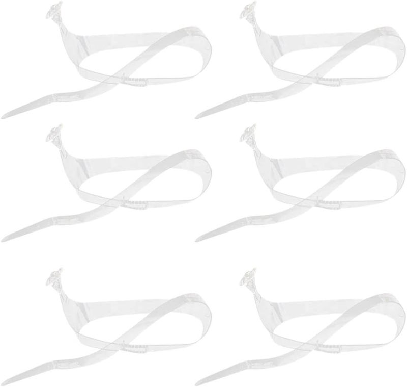 كلاراكو أحزمة أحذية كلاركو 3 أزواج قابلة للفصل ومضادة للانزلاق مع مشبك، أحزمة كاحل شفافة غير مرئية للأحذية ذات الكعب العالي، ملحقات أربطة الأحذية - Image 1