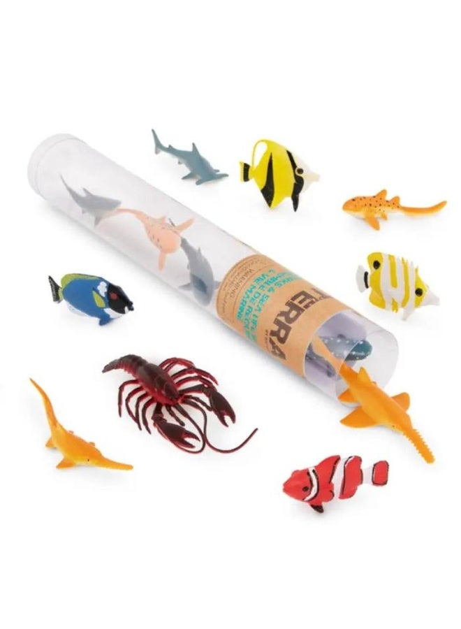 Battat - Terra 13 Pieces Sharks & Sea Life Set 5-12cm - AN2881Z - Image 1