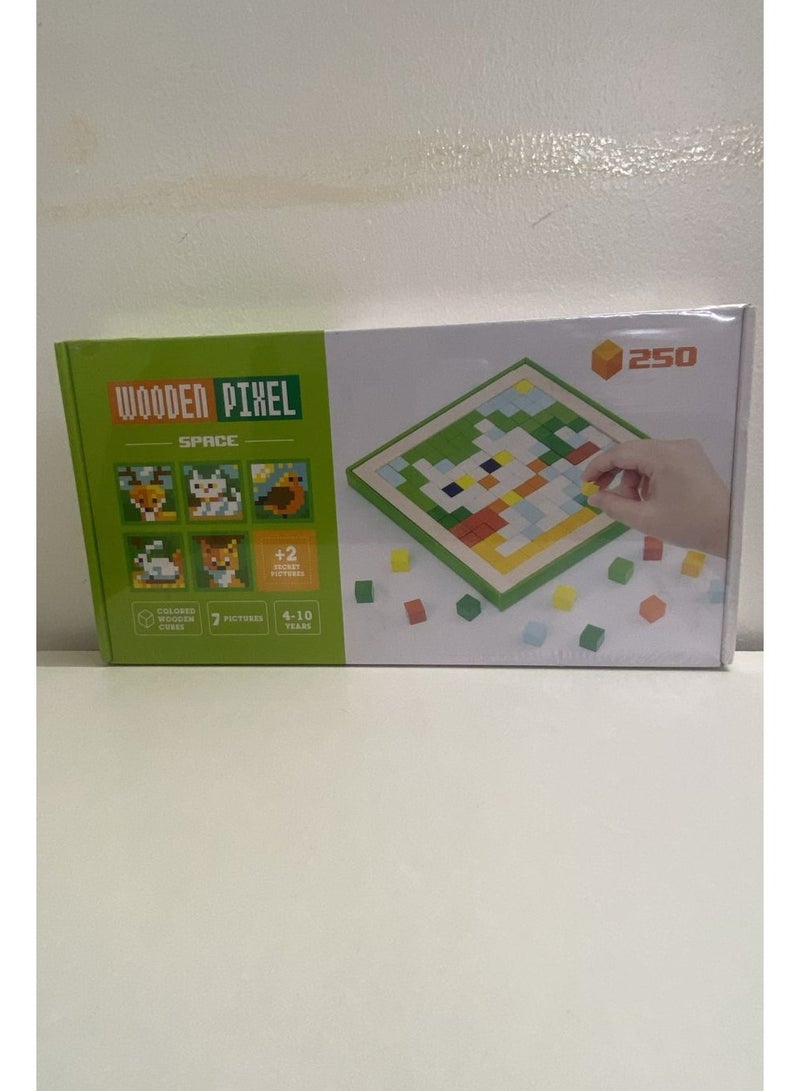 Wooden mosaic puzzle game 250 pieces  - Image 1