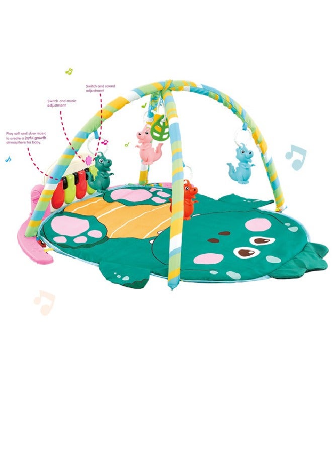 MaBaby 2-in-1 Baby Bym Kickin' Tunes Music and Language Play Gym and Piano Tummy Time Activity Mat - Image 2