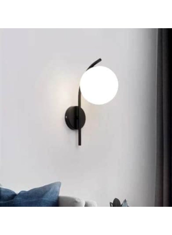 Cluc Black Globo di vetro wall lamp - Image 3