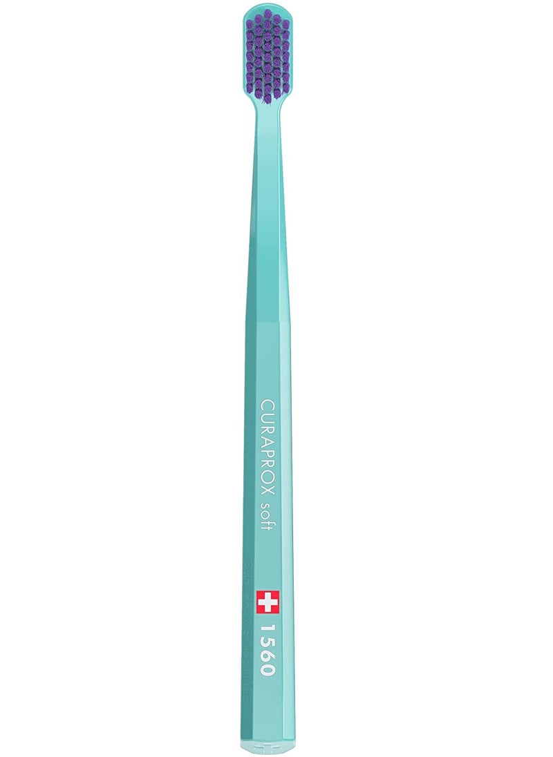 CURAPROX - CS 1560 Soft Toothbrush for adults with Curen Bristles Multicolor (1 pc) - Image 1