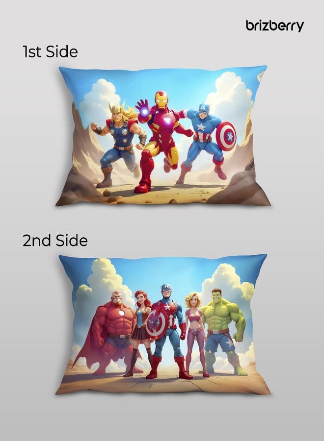 Brizberry® Kids Pillow Cushion with Super Soft Fabric | Animal & Cartoon Prints | 12x18 inches (Design 32) - Image 2