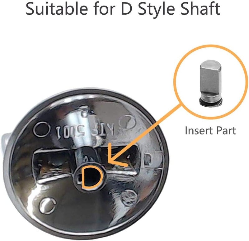 MattKnobs AP5668987 PS2375871 7733P410-60, Surface Burner Knobs Chrome Plated Plastic Ring with Nonslip Grip, Replacement Knobs, Control Knobs, Compatible with Maytag, Magic Chef, Jenn Air,etc (5 pack) - Image 3