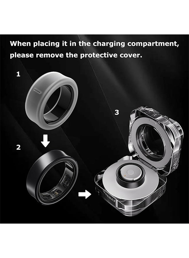 Peachjoy 4 Pack Cover for Oura and Galaxy Ring, Anti-Scratch Elastic Silicone Protectors for Galaxy Models 5-13, Durable and Comfortable Fit (M) - Image 2