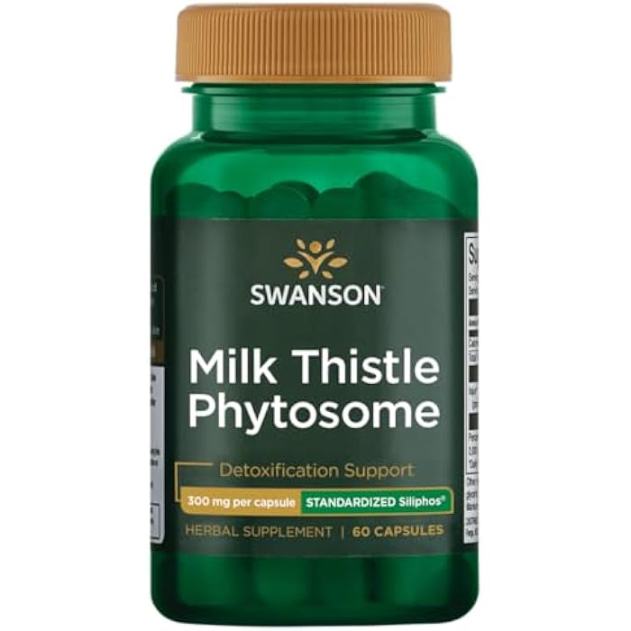 Swanson Siliphos Milk Thistle Phytosome 300 Milligrams 60 Capsules - Image 1