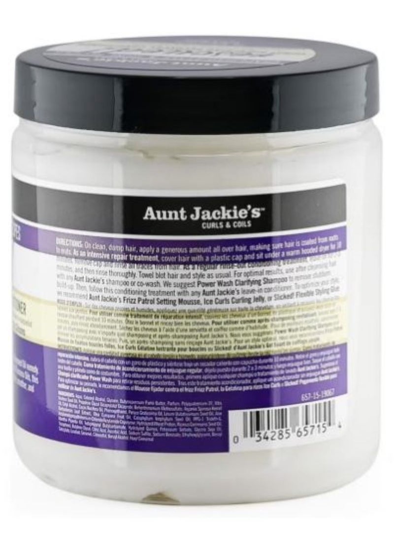 Aunt Jackie's Grapeseed Style And Shine Recipes Rescued Thirst Quenching Hair Recovery Conditioner, 426 g - Image 2