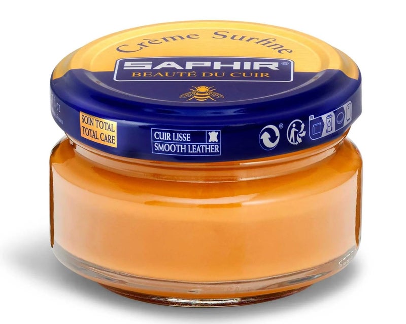 SAPHIR Creme Surfine Pommadier Shoe Polish - Beeswax Cream for Leather Products - Natural Leather - Image 1
