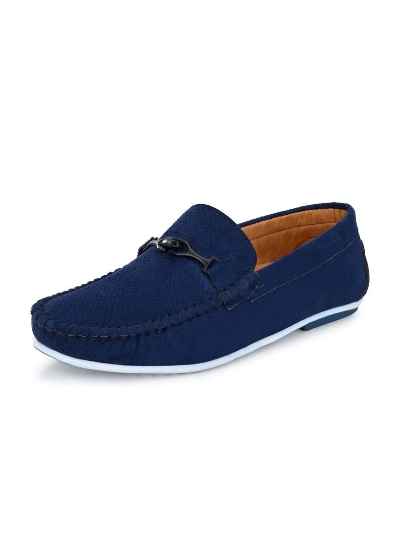 MACTREE Men's Premium Casual Loafers (Blue, Numeric_10) - Image 1