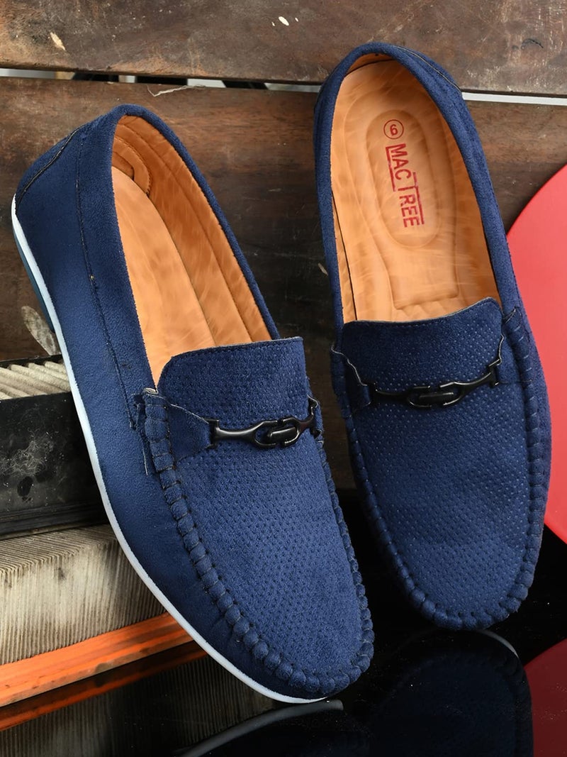 MACTREE Men's Premium Casual Loafers (Blue, Numeric_10) - Image 2
