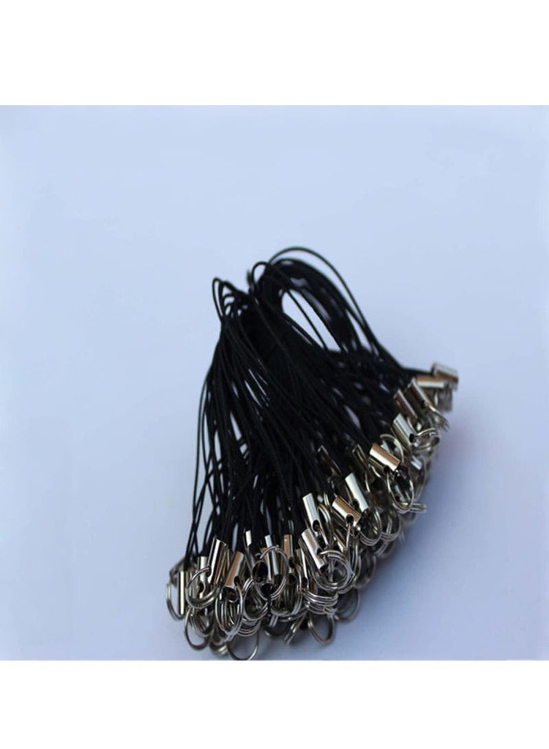 100 قطعة حبل حمالة مفاتيح حزام معصم يد حمالة حزام عنق حامل حمالة لهاتف مع حبل تعليق هاتف حزام معصم هاتف سلسلة مفاتيح مجوهرات للبنات شكل جراد البحر - Image 5