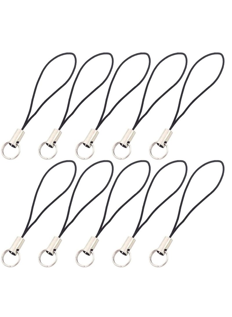 100 قطعة حبل حمالة مفاتيح حزام معصم يد حمالة حزام عنق حامل حمالة لهاتف مع حبل تعليق هاتف حزام معصم هاتف سلسلة مفاتيح مجوهرات للبنات شكل جراد البحر - Image 1