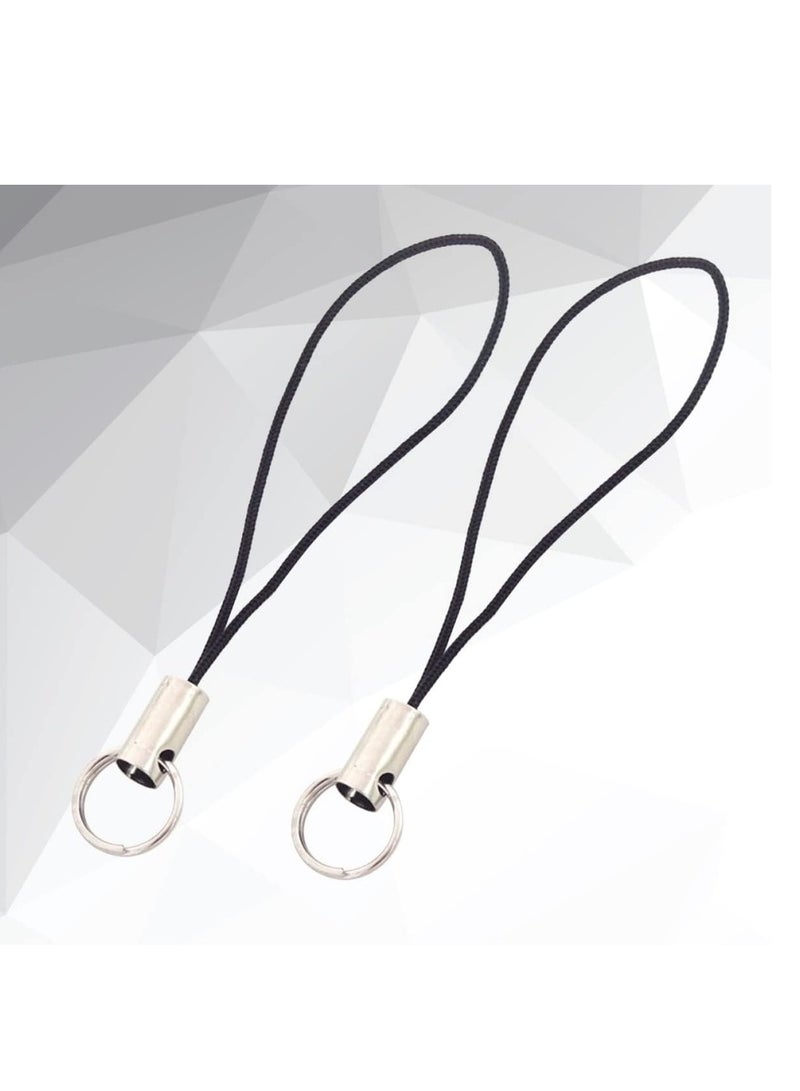 100 قطعة حبل حمالة مفاتيح حزام معصم يد حمالة حزام عنق حامل حمالة لهاتف مع حبل تعليق هاتف حزام معصم هاتف سلسلة مفاتيح مجوهرات للبنات شكل جراد البحر - Image 3