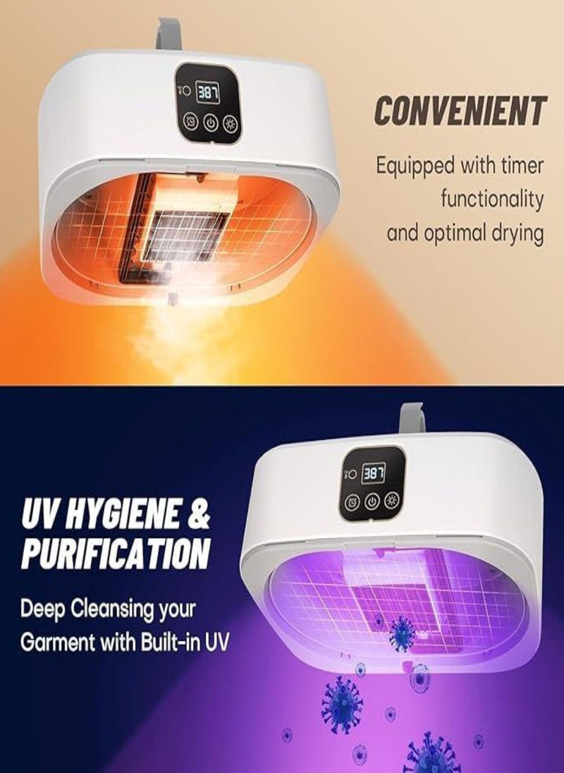 Portable Clothes Dryer, Mini Laundry Dryers with Remote Control, Quick and Easy to Use Small Compact Foldable Electric Drying Machine with Dry Bag for Travel, RV, Home, Apartment  - Image 5