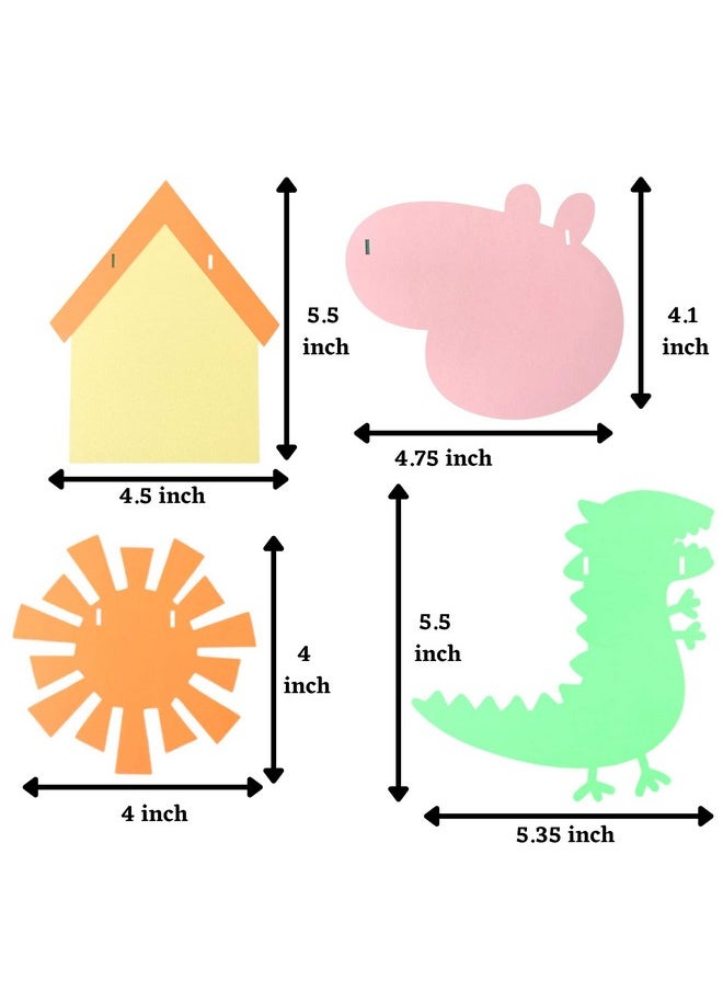 Pinfliers PINFLIERS Peppa Pig Theme Paper Bunting, A Set Of 16 Pieces, For Kid, Green, Pink, Yellow And Orange  - Image 2