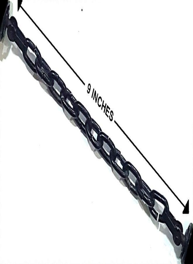 SPOCCO | Pack of 1 | Nunchaku/Nunchuks/Chainsticks/Chukasticks/Full Rubber Foam-Black | Handle 10" with 9" Black Metal Chain (Martial Art & Equipment Nanchaku) - NC 83 - Image 4