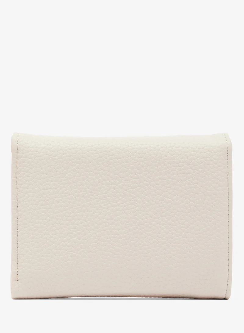 جينجر Classic Flap Mini Wallet With Gold Accent