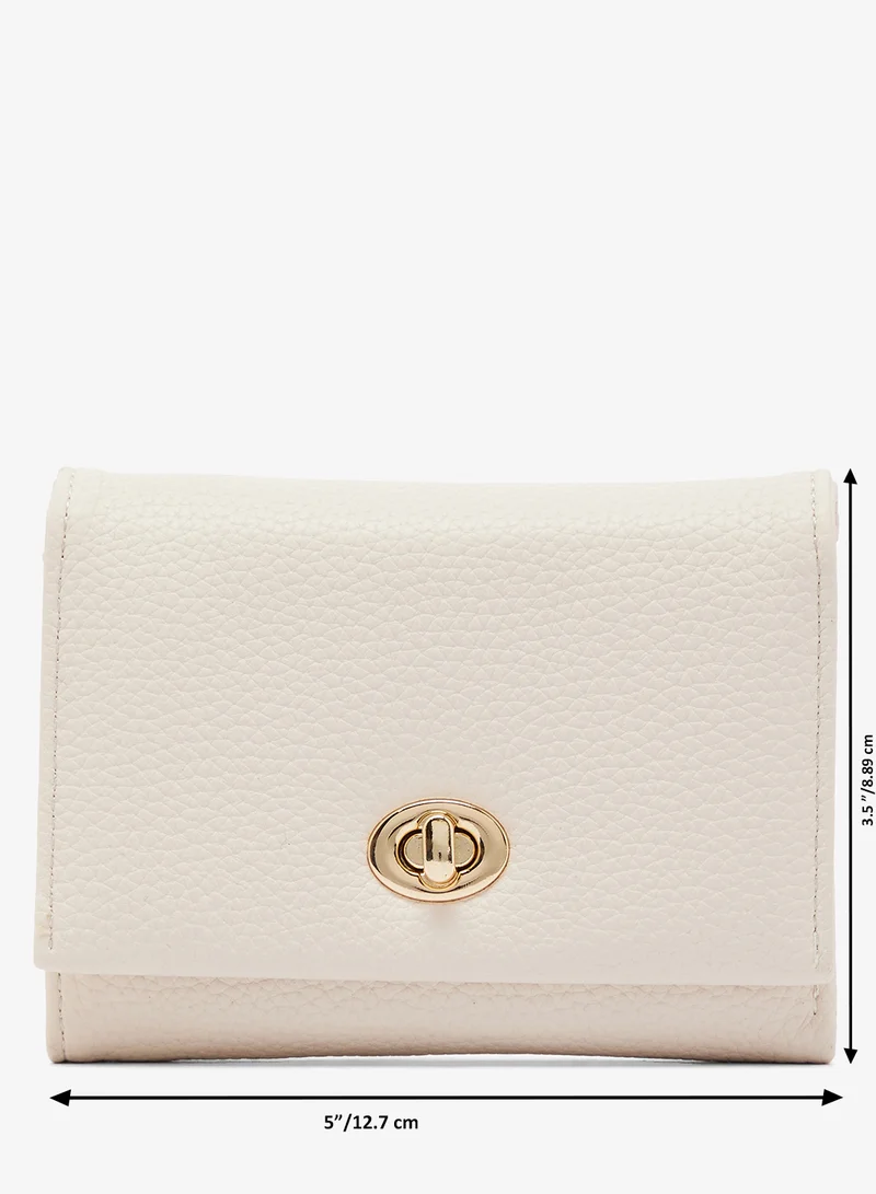 Ginger  Classic Flap Mini Wallet With Gold Accent for Women | Best Price UAE