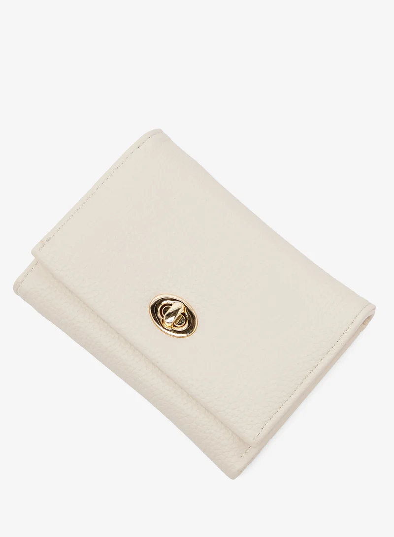 Ginger  Classic Flap Mini Wallet With Gold Accent for Women | Best Price UAE