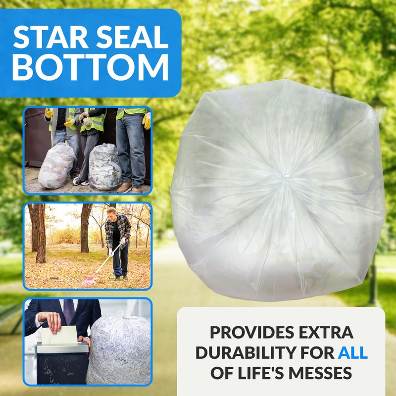 Reli. 40 to 45 Gallon Trash Bags Heavy Duty | 250 Trash Bags | Super Sizeable, Clear, Garbage for Serious Cleanup - Image 4