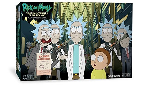 Cryptozoic Entertainment Rick Morty Deckbuilding Game Close RickCounters of The Rick Kind Board Game