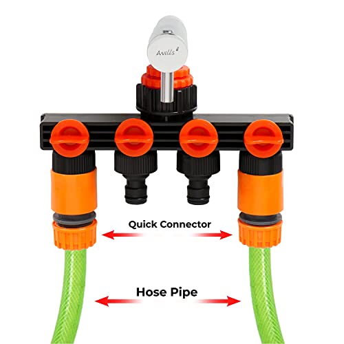 Styxon 4-Way Water Tap Connector Adaptor Garden Hose Shut on Off Valve Irrigation - Image 5