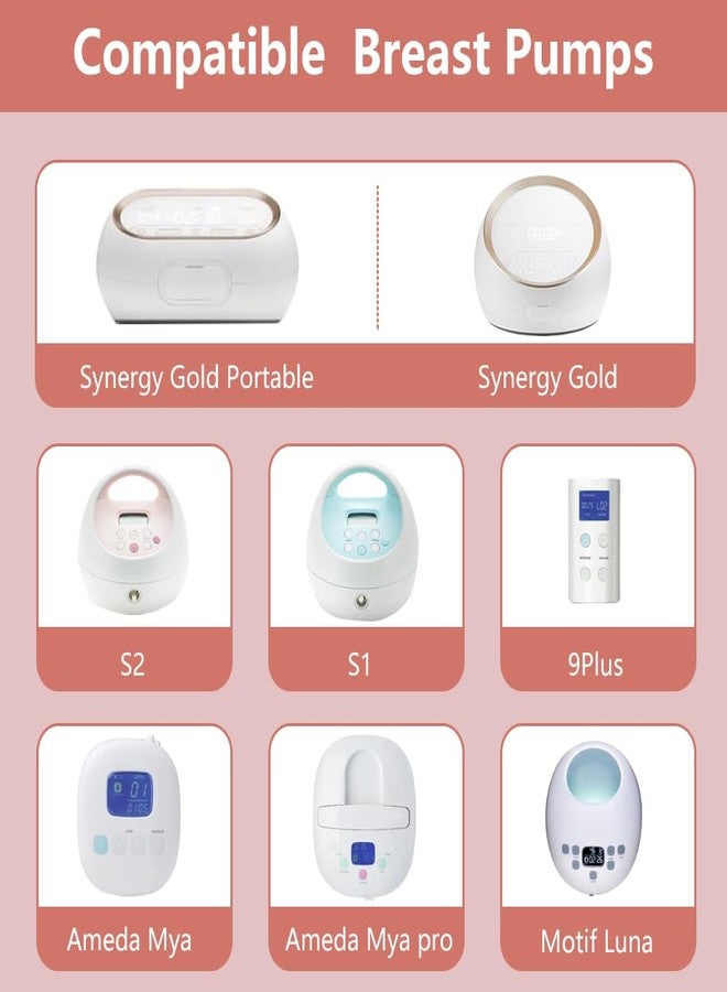 قطع غيار مضخة 20 مم متوافقة مع Spectra S1/S2/9 Plus، قطع غيار بديلة لمضخات Spectra، مجموعة كاملة تشمل شفة 20 مم، صمام منقار البط، واقي من التدفق العكسي، أنابيب وزجاجة - Image 3