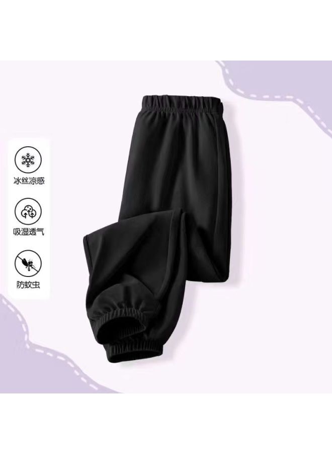 بنطلون حرير جليدي مقاوم للبعوض للفتيات – بنطلون جوغر كرتوني - Image 1