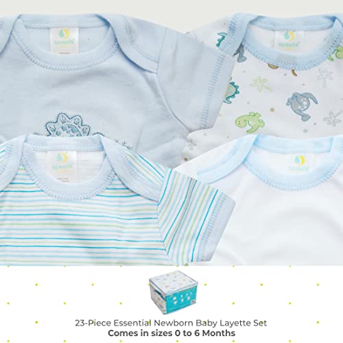 Spasilk 23-Piece Essential Layette Gift Set for Newborns, Clothes for Baby Boys and Girls, Baby Shower Gifts, 0-6 Months - Image 2