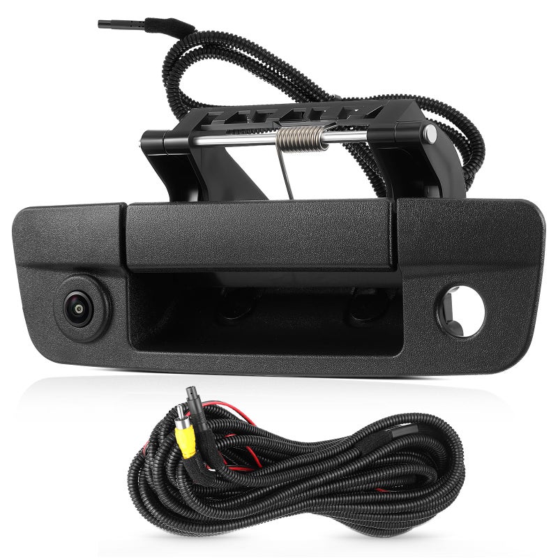 ACAUTO Tailgate Handle Backup Camera Fit for Dodge RAM 1500 2009-2017,Fit for Dodge RAM 2500 3500 2010-2017 Tailgate Reversing Rear View Park Assist Camera RCA Plug Replaces 68084284AB - Image 1