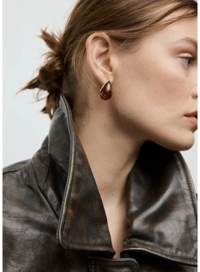 Mango  Resin Drop Earrings for Women | Best Price UAE