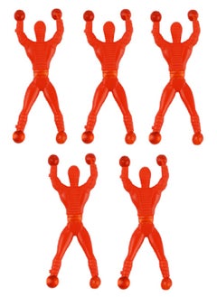 5 Red Sticky Man Game Stickman Game 5 Pieces in Red Elastic Toy Fun Kids Games Boys Game Wall Game Climbing Wall Game Rubber Game Skill Development Game Man Game Ninja Game Kids Toys