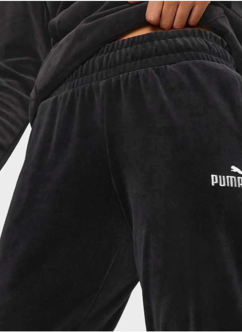 PUMA Essential High Waist Cuffed Sweatpants
