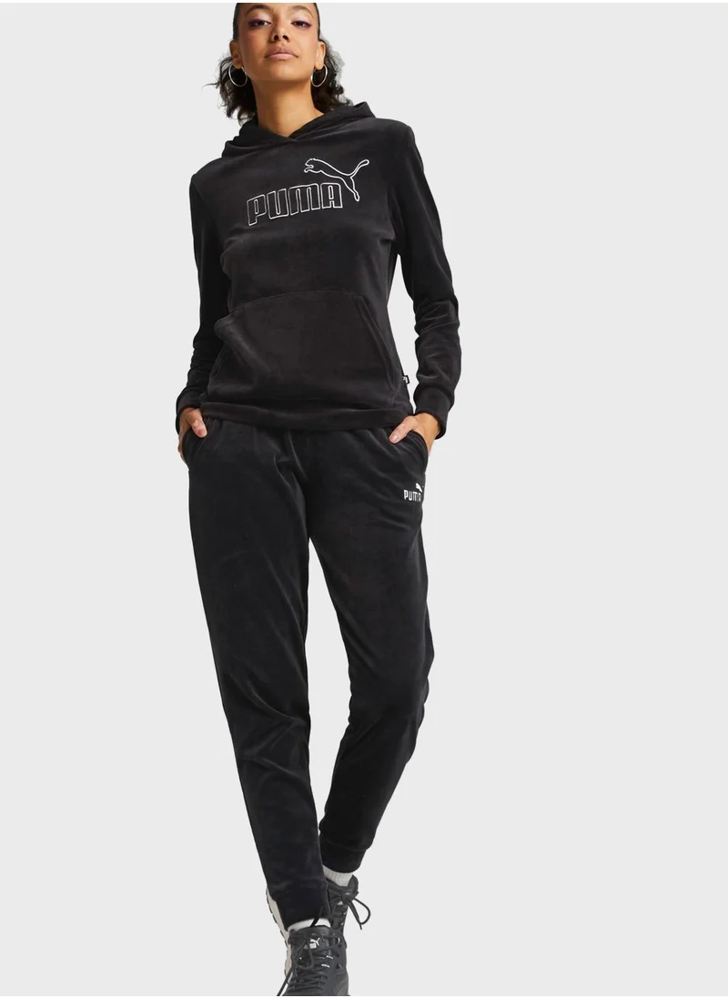 PUMA Essential High Waist Cuffed Sweatpants