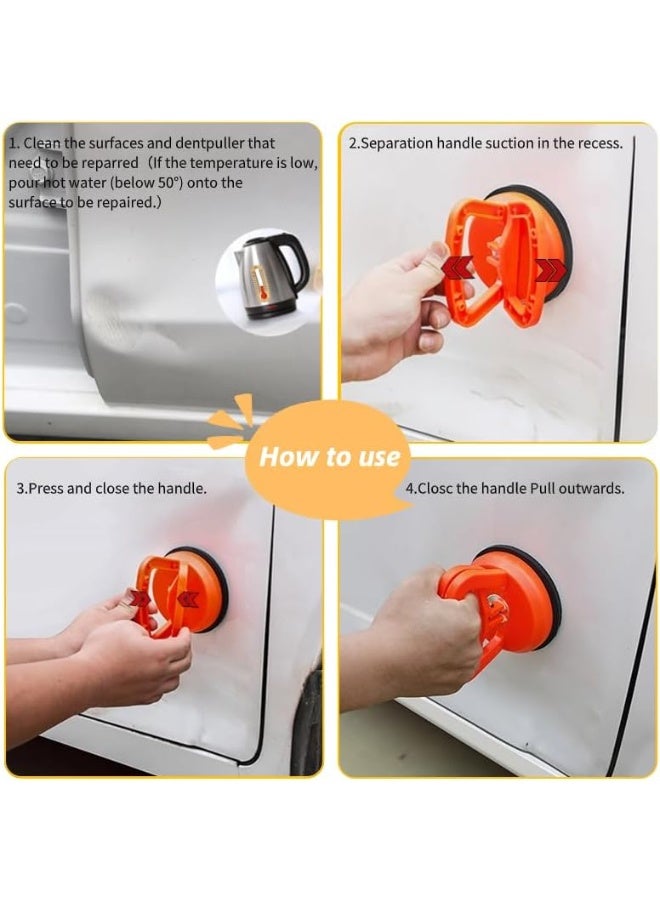 2-Pack Car Dent Puller Kit - Powerful Suction Cup Dent Remover, Versatile Paintless Dent Repair Tool for Car Body, Glass, Tiles, and Mirrors - Easy-to-Use Handle Lifter for Efficient Dent Removal - Image 5