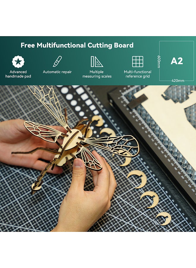 SCULPFUN H3 600x600mm Laser Cutting Honeycomb Panel Workbench Suitable for Diode CO2 Laser Engraving Machine Professional Metal Clamps Easy to Observe Desktop Protection for Carving Wood/Leather/Metal/Acrylic  - Image 4