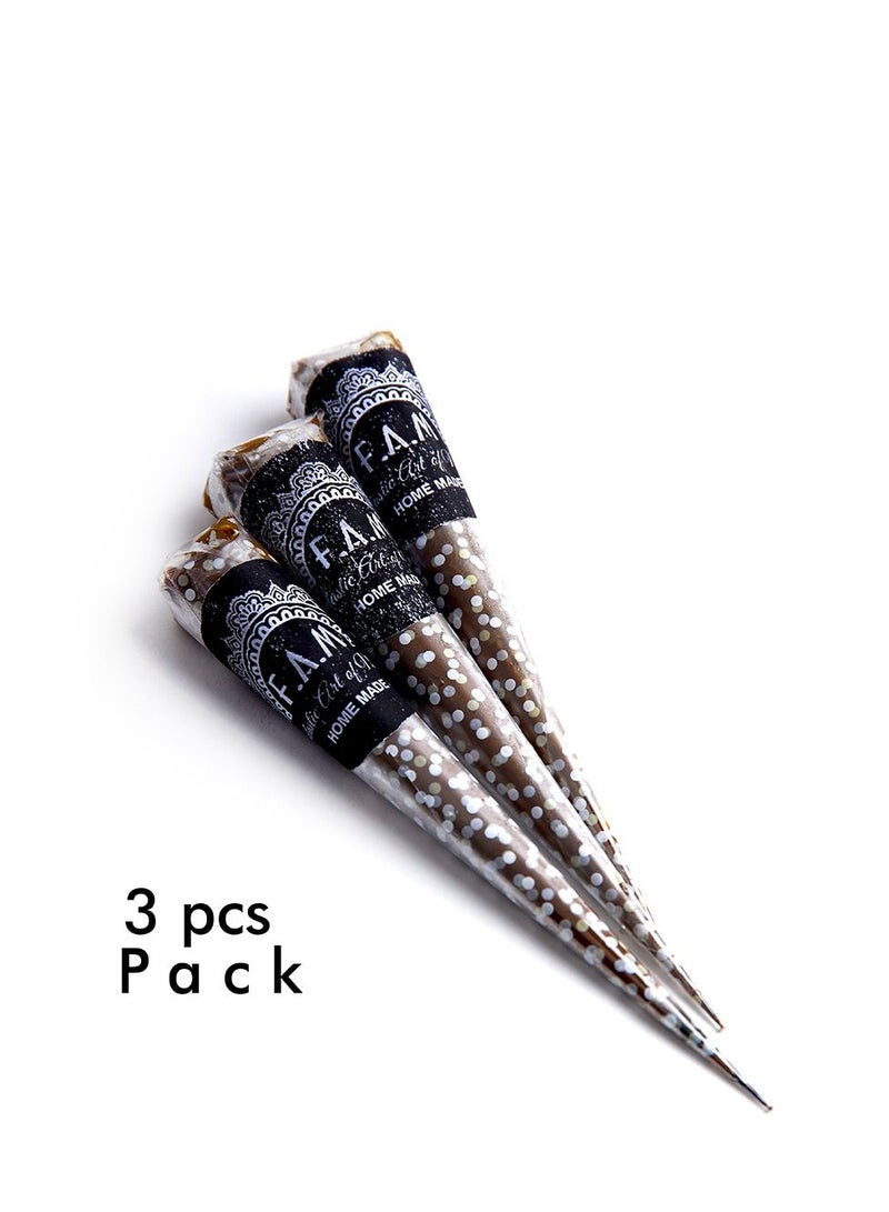 فن فانتاستيك آرت أوف مهندي من فام (إصدار الحناء العضوي المميز، حزمة مكونة من 3 قطع) - Image 1