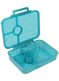 ESSEN Tritan Bento Lunch Box for Kids Girls - Teal Glitter Ballerina  - Image 3