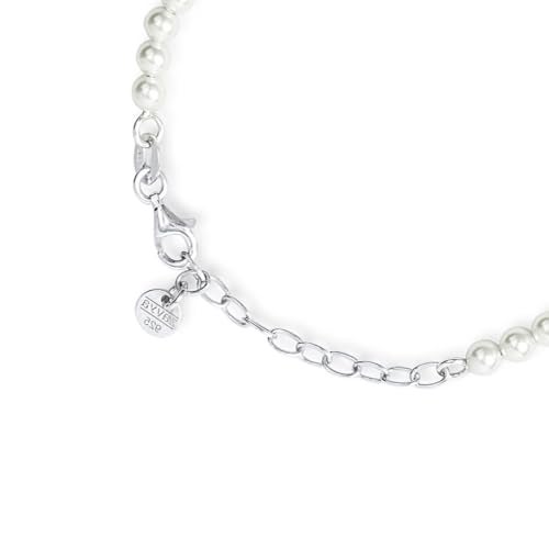 ZAVYA 925 Sterling Silver Freshwater Pearl Modest Rhodium Plating Link Bracelet | Gift for Women and Girls | 1 Year Plating Warranty - Image 5