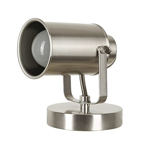 Catalina Lighting Modern Multipurpose Spotlight Desk or Wall Mount Accent Lamp, 6", Brushed Nickel, Pack of 1 - Image 1