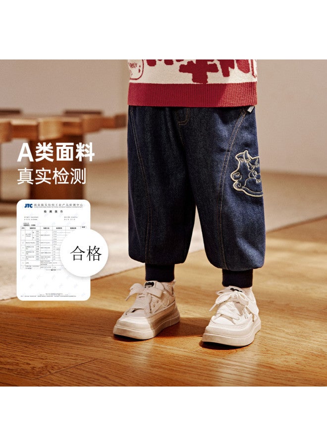 Baby Soft Denim Pants Spring/autumn Style Boys' Casual Pants Girls' - Image 3