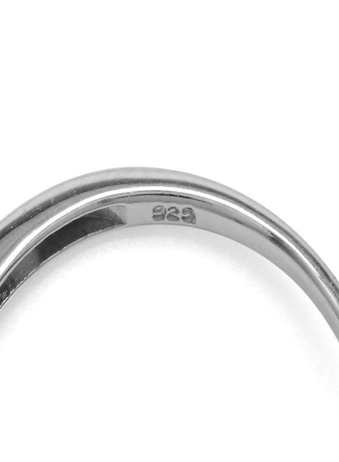 Silvershake 1.26ct. Octagon Shape Mystic Fire Topaz White Gold Plated 925 Sterling Silver East-West Solitaire Promise Ring Size 7.5 - Image 5