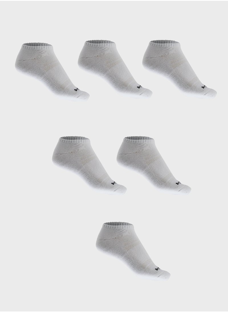SKECHERS 6 Pack Terry No Show  Socks  - Image 1